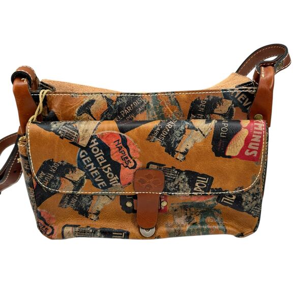 Patricia Nash NEW Old World Traveler Vintage Patch Positano Saddle Bag Purse - Picture 7 of 13